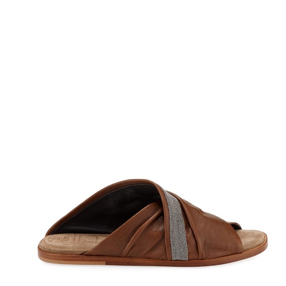 Auth Brunello Cucinelli sandals with Monili beads - Picture 14 of 16